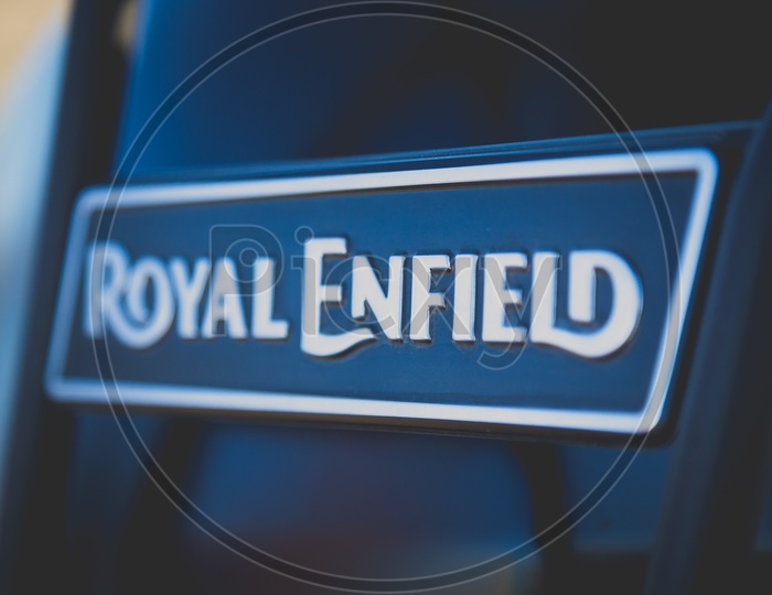 Royal Enfield Name Plate On Himalayan Bike