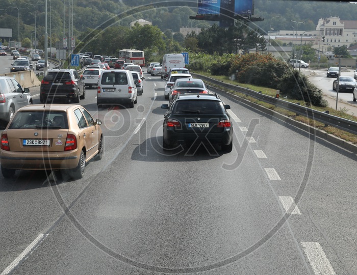 Vehicles On the Expressway Roads
