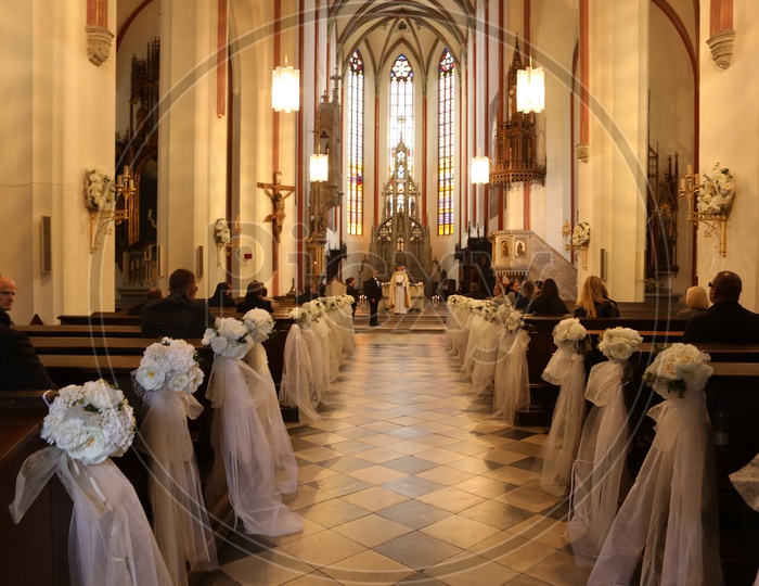 Wedding ceremony in a Church