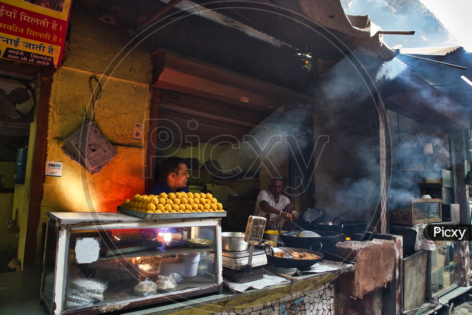 Indian Street Food Stalls in Pushkar
