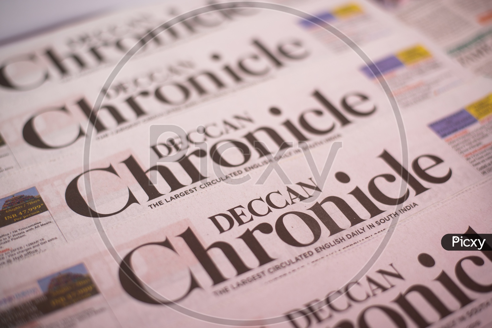 Image Of Deccan Chronicle An English Daily Newspaper In India Image Of Deccan Chronicle An English Daily Newspaper In India