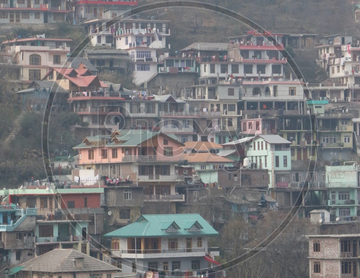 Buildings in the hill area