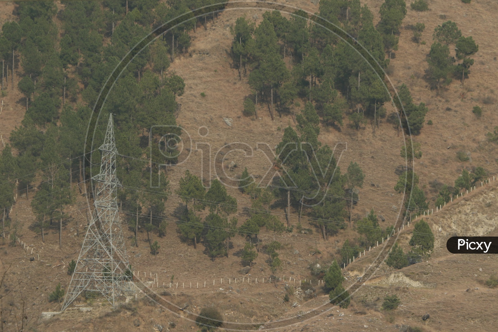 Electrical Transmission lines in the hills