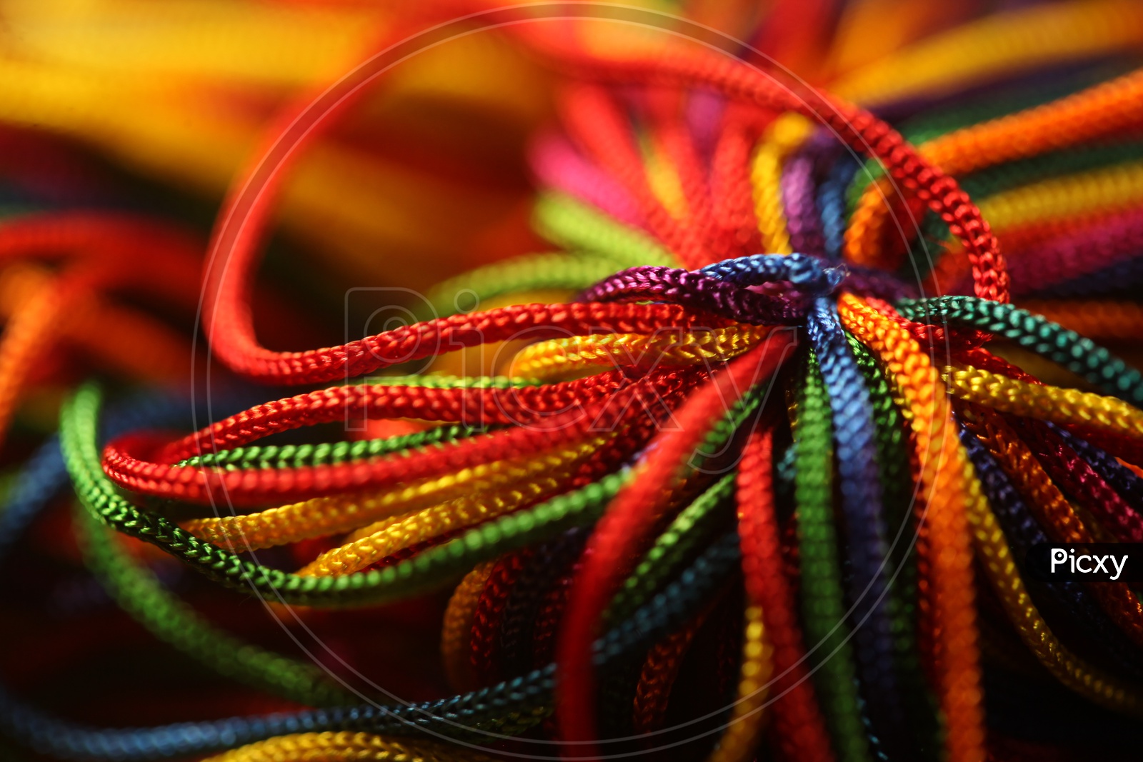 Image of Close up shot of colorful threads-LI084267-Picxy