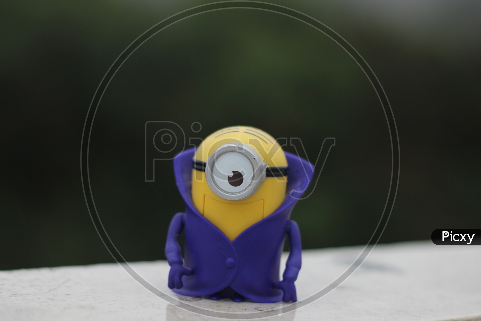 Toy Minion on the terrace
