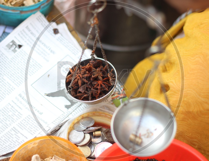 Star Anise in the Weighing Machine
