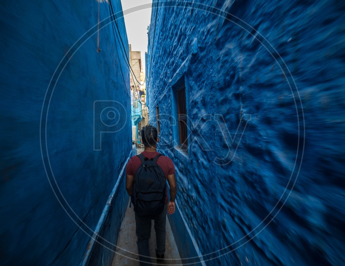 Walk through Blue street