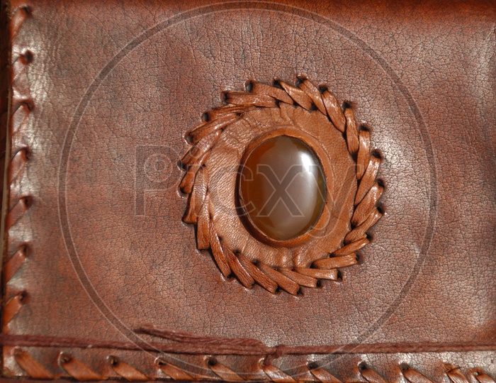 A leather bag