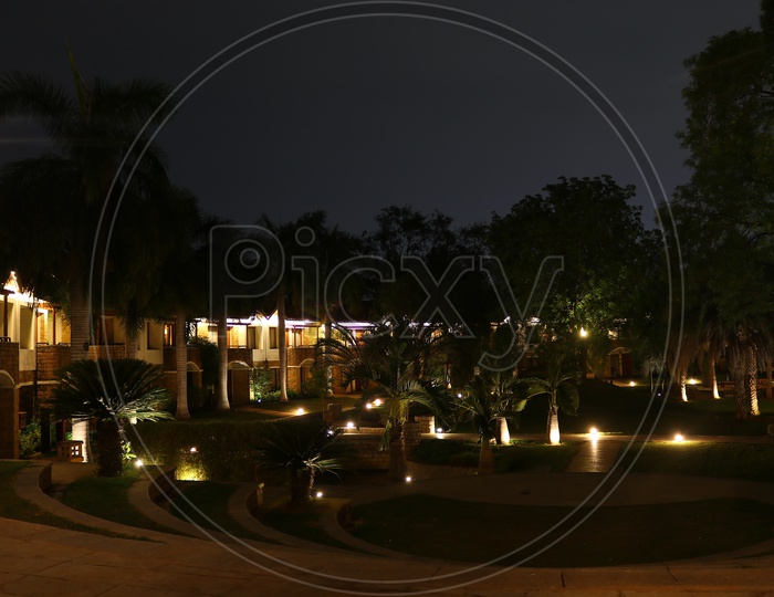 Lawn Area in Golconda Resort & Spa
