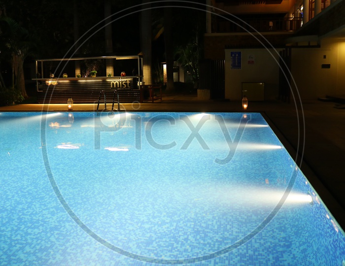 Swimming Pool With Bar Counter