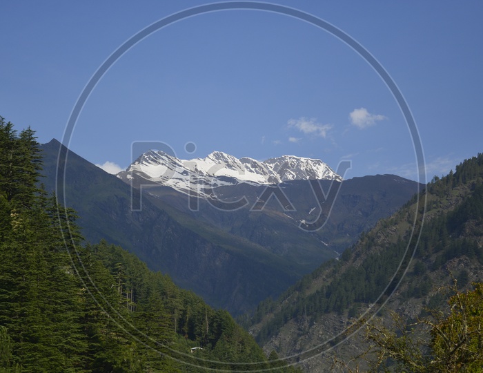 Snow-Capped Mountains of Gangotri
