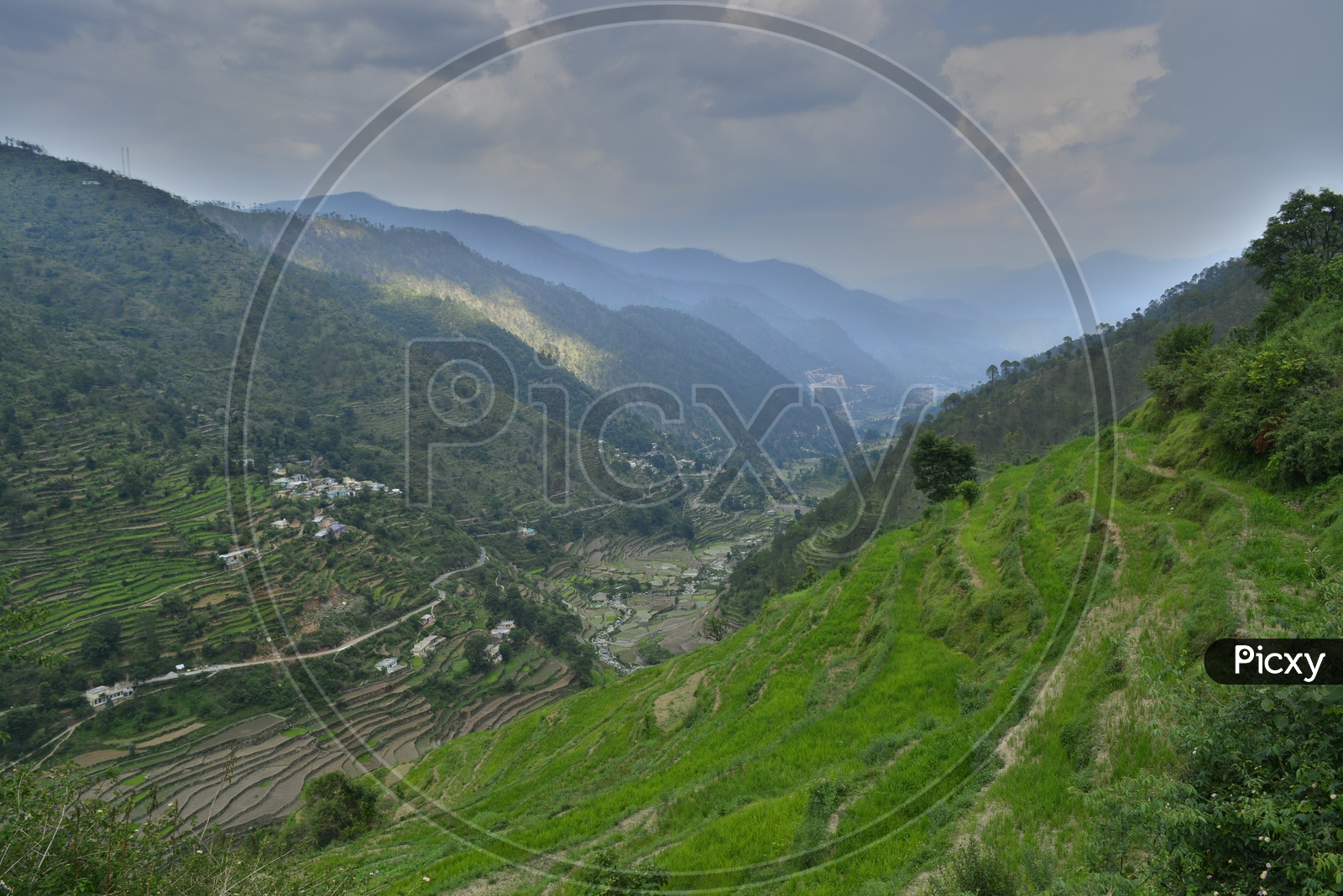 Landscape of beautiful Mountains of Gangotri