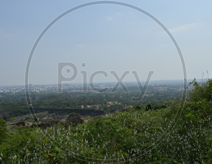 A view of the city from Golconda