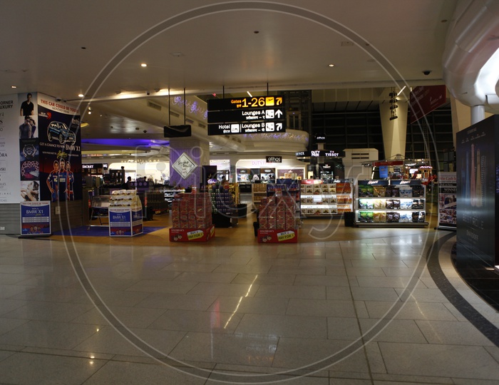 Inside Dubai international airport
