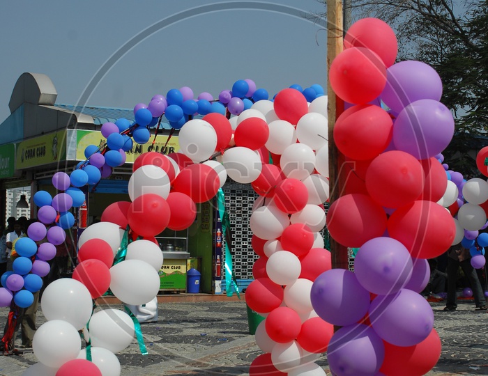 Colorful balloons decoration