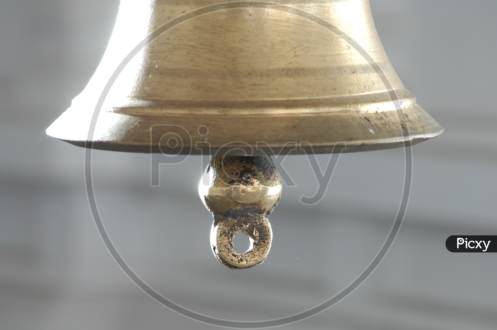 A big metal bell
