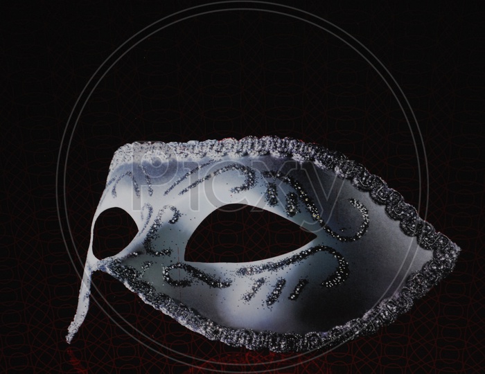 Mask in a black background
