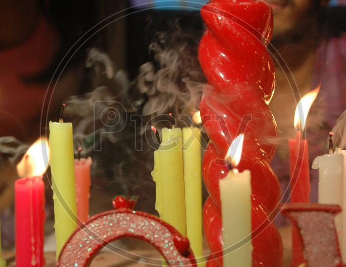 Photograph of Lightened up candles