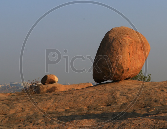 A Rock hill With Rocks