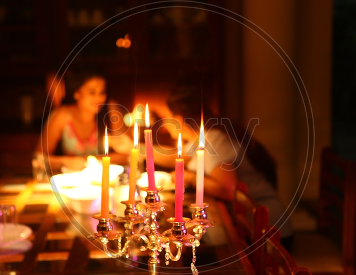 Photograph of Lightened up candles