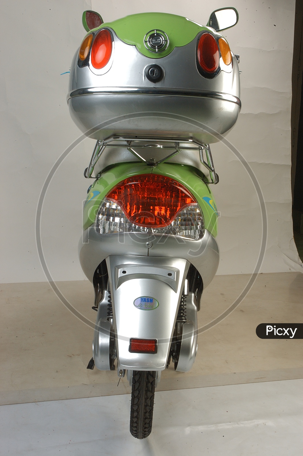 Electric Scooty  or Moped From Back Side