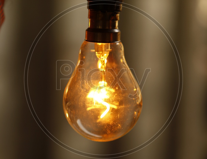 single fluorescent bulb