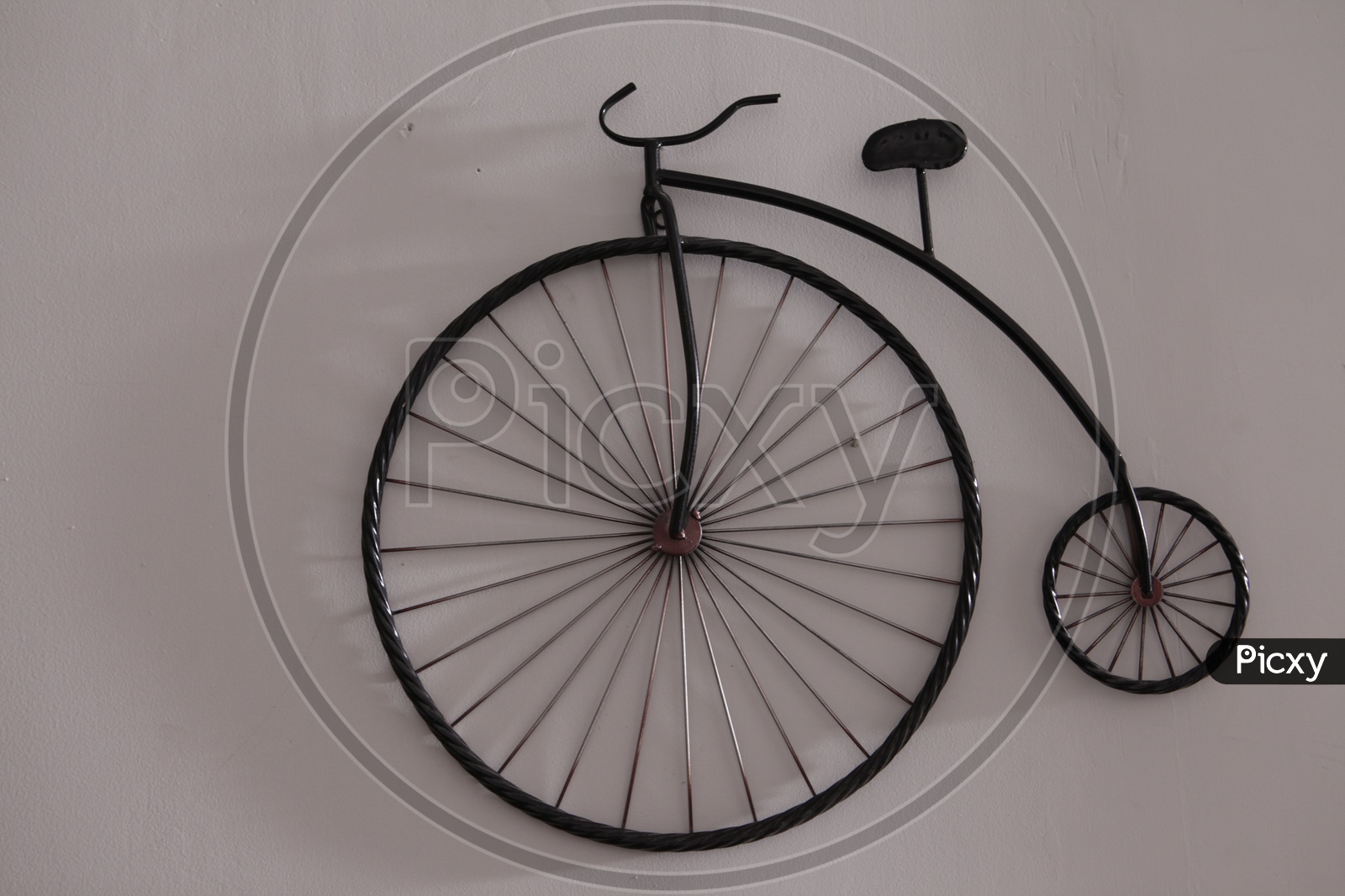 Decorative Cycle wheel on the wall