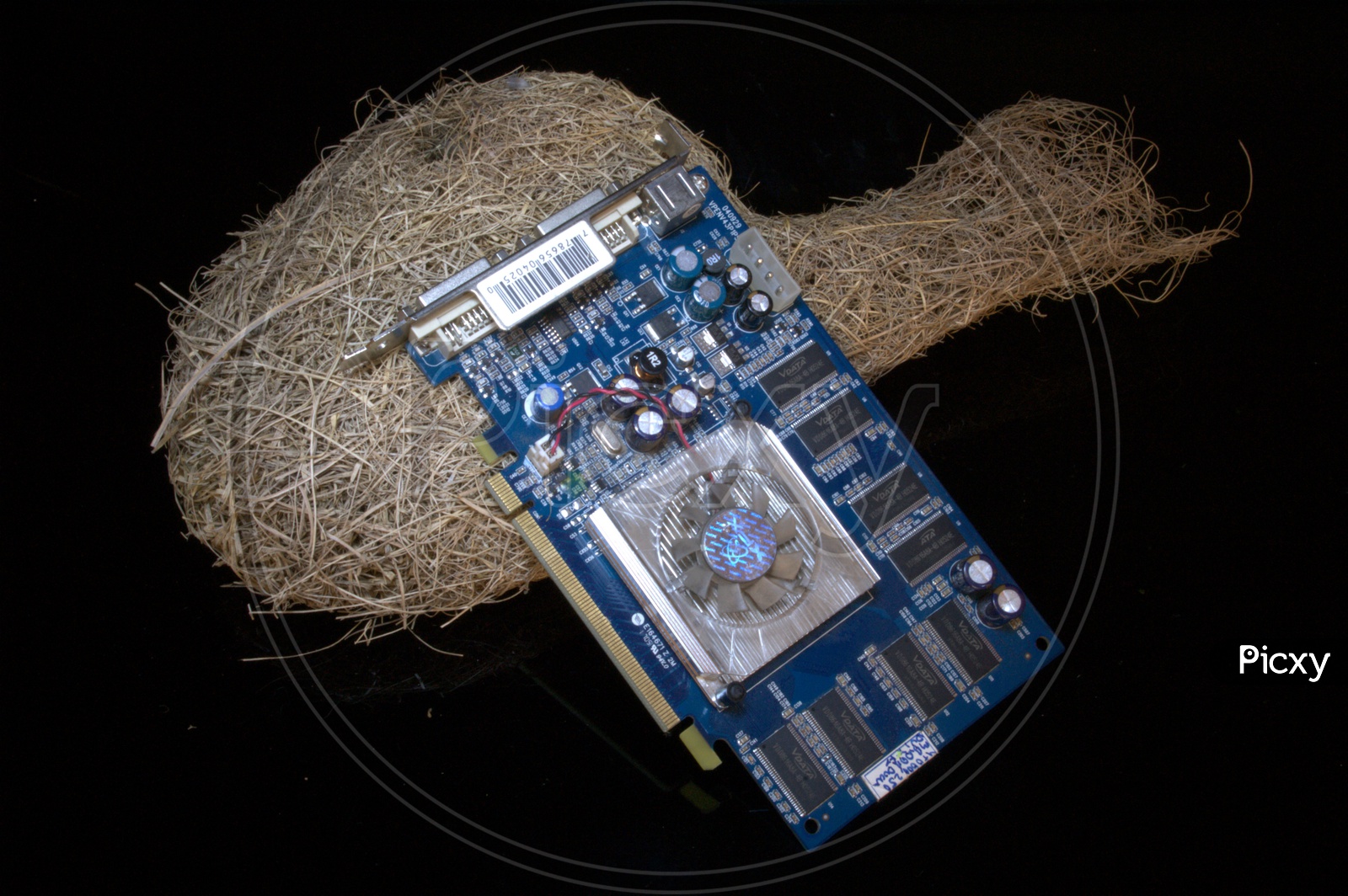 A nest and an electronic circuit board