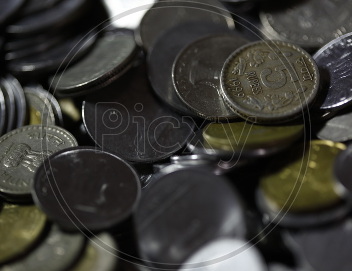 Coins and sim card