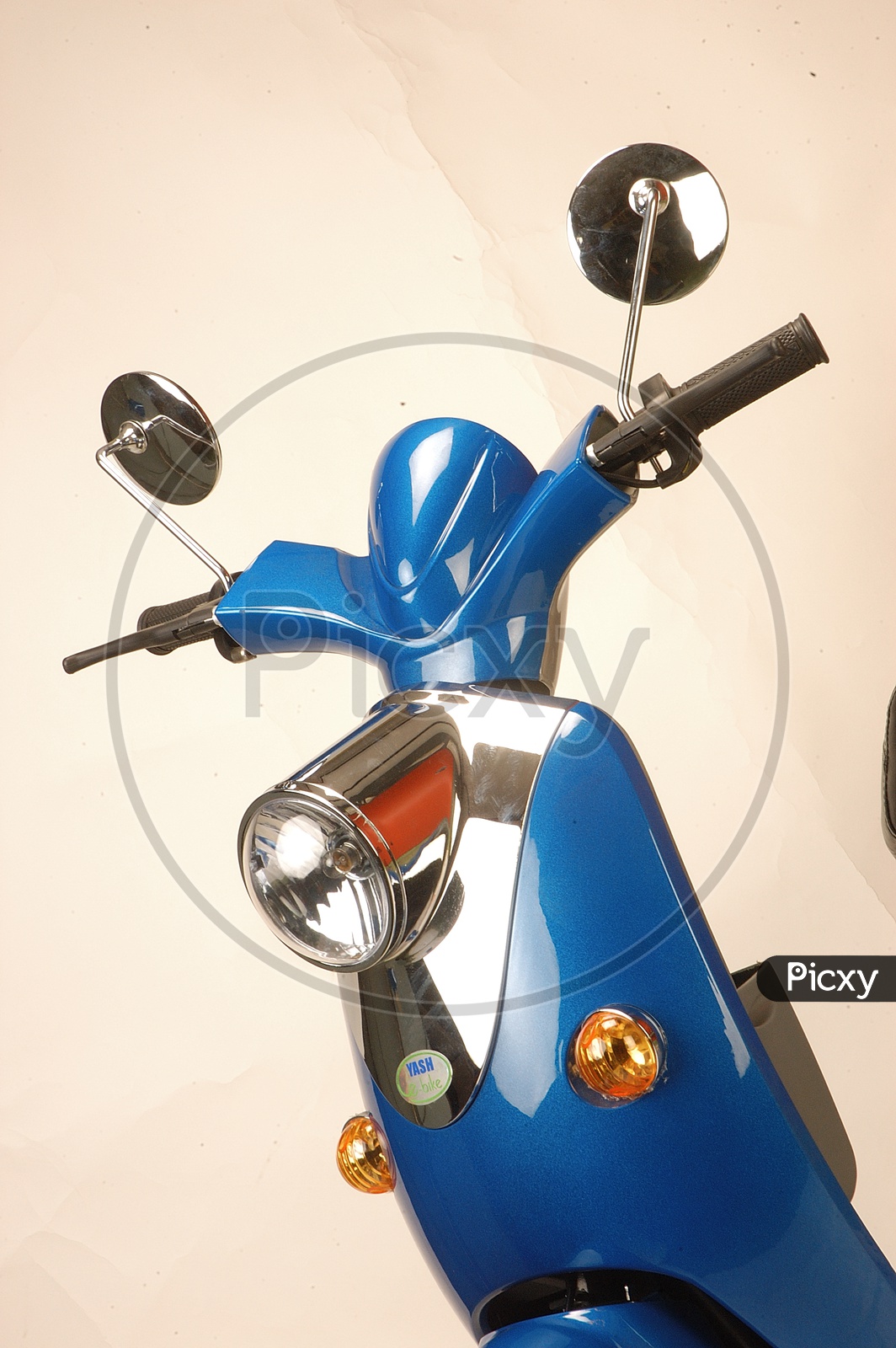 Scooty Or Moped With  Front Dome Closeup