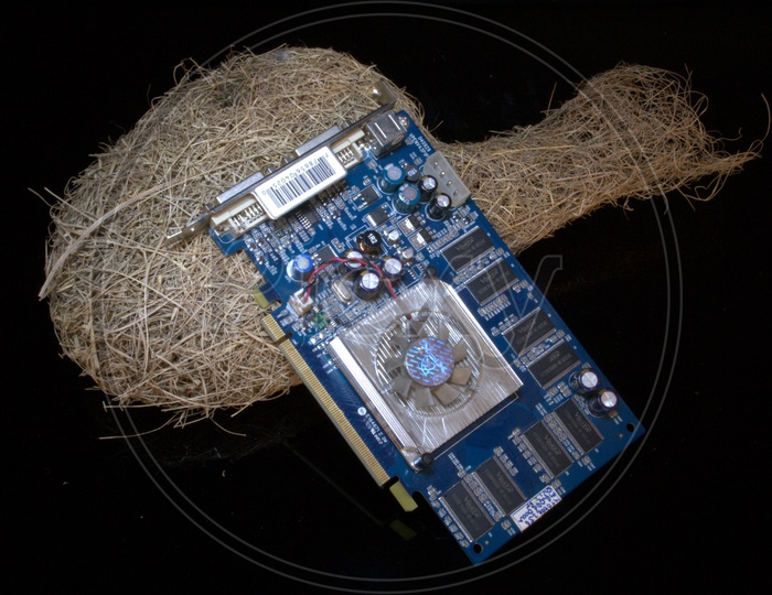 A nest and an electronic circuit board