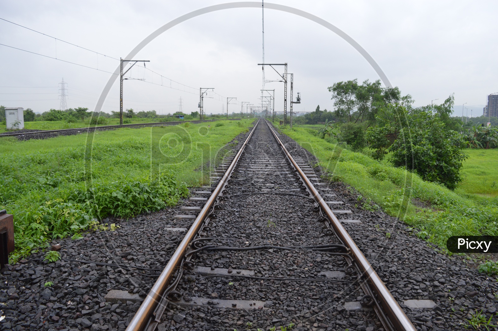 Railway track in Mumbai