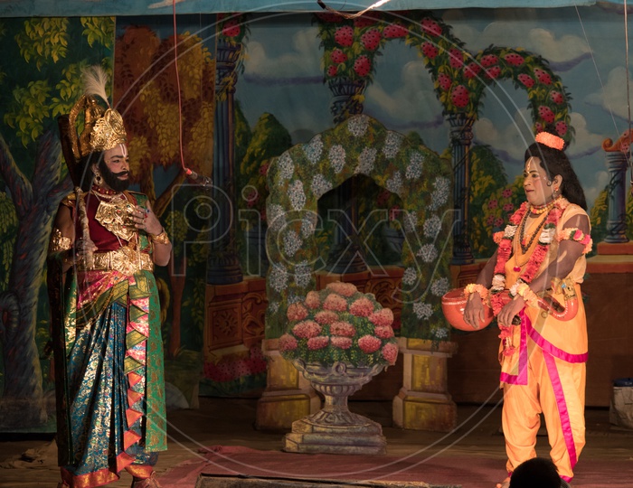 A scene from the Indian Drama
