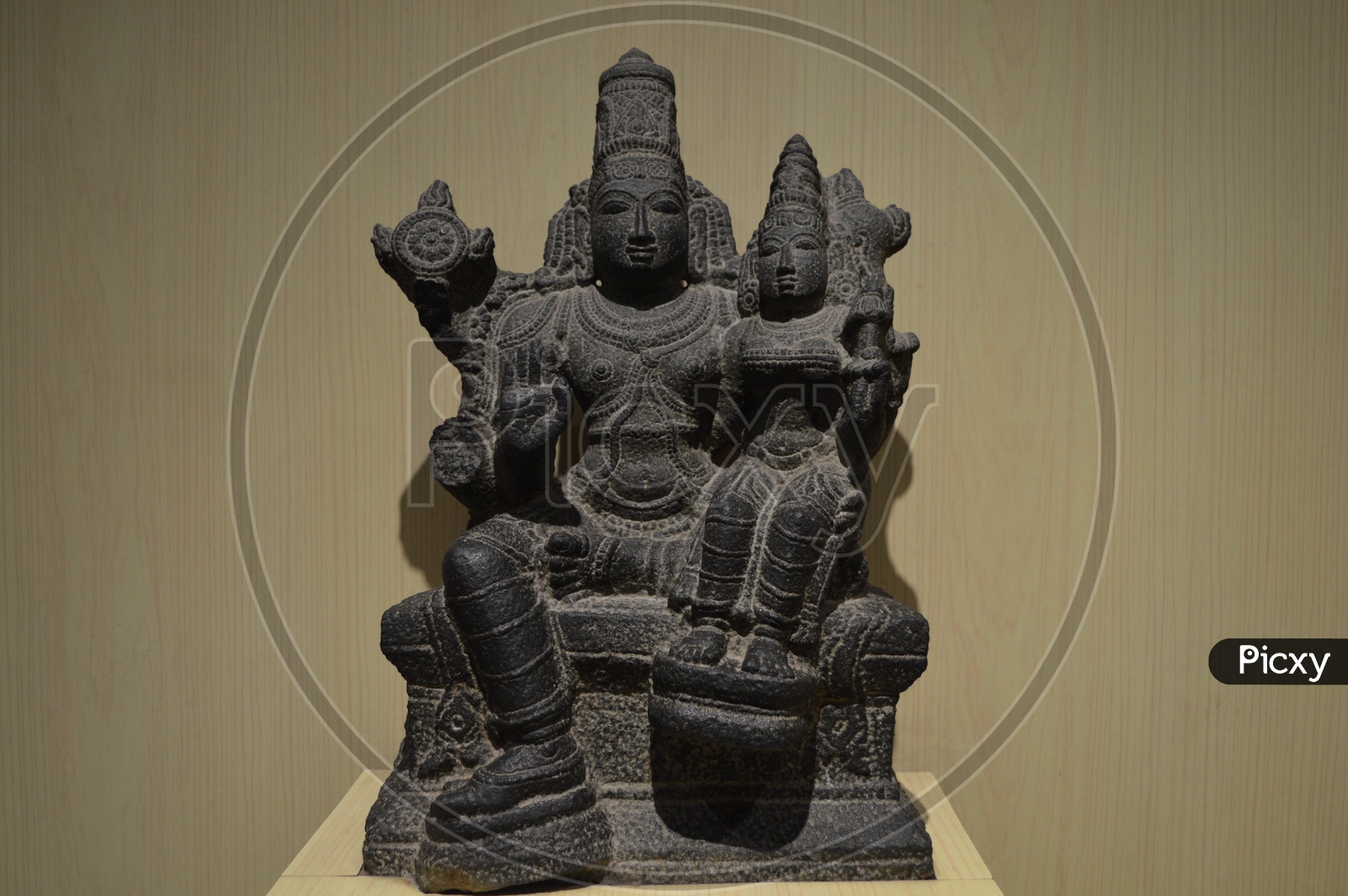ancient sculture of hindu god in salarjung museum
