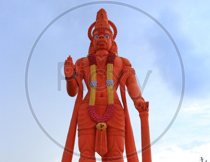 Hanuman Statue in orange color