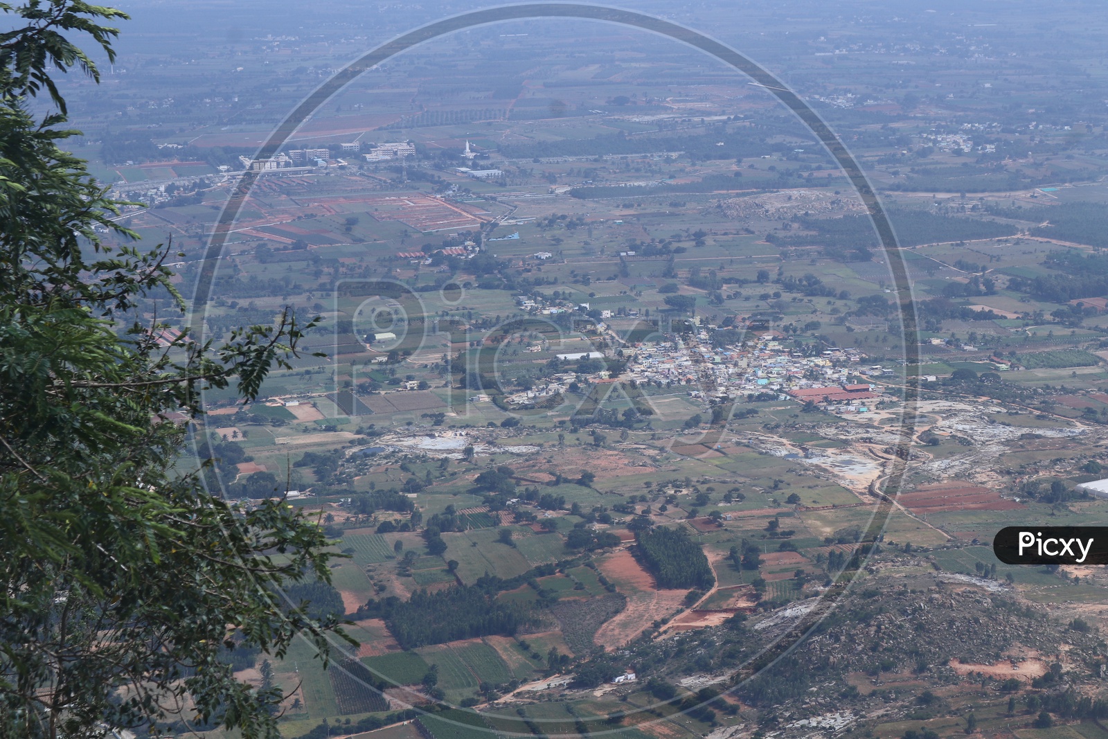 Top view of the place around Nandi hills