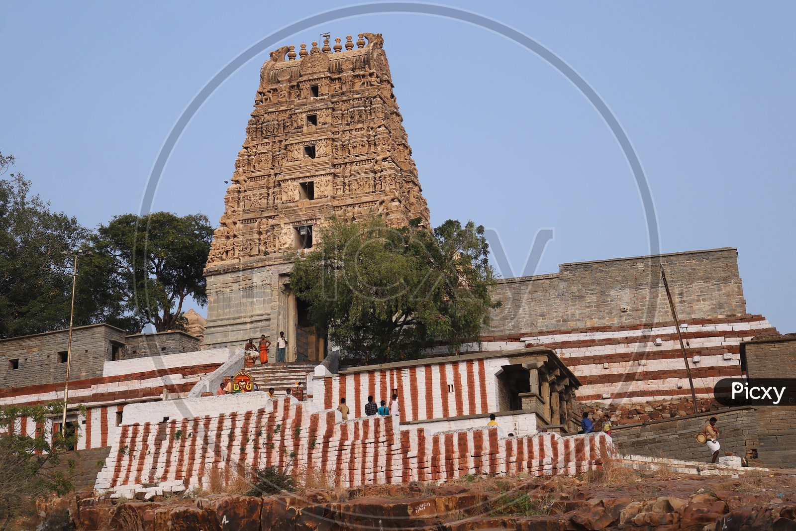 Temple architecture at Pushpagiri temple
