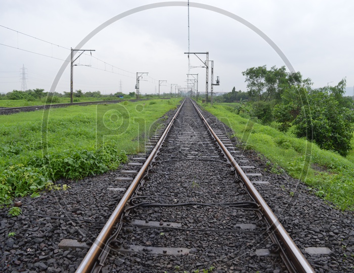 Railway track in Mumbai