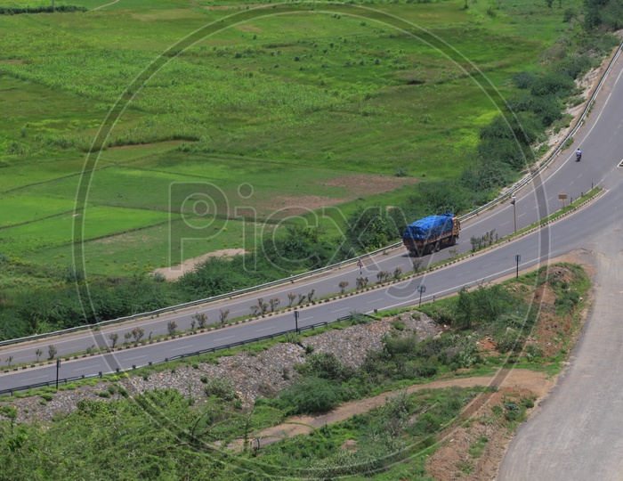 Vijayawada Roadways in Aerial View