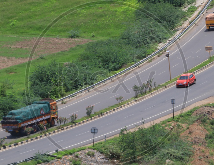 Vijayawada Roadways in Aerial View