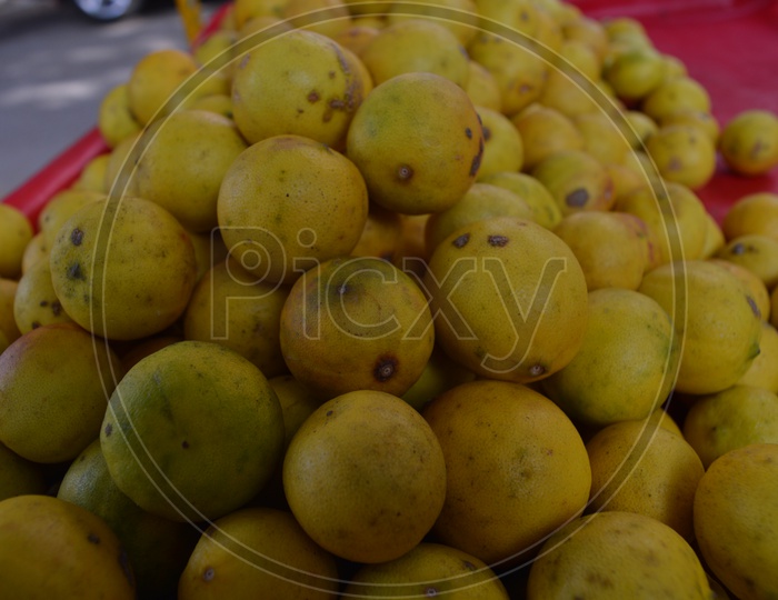Lemons in a Vendor Stall