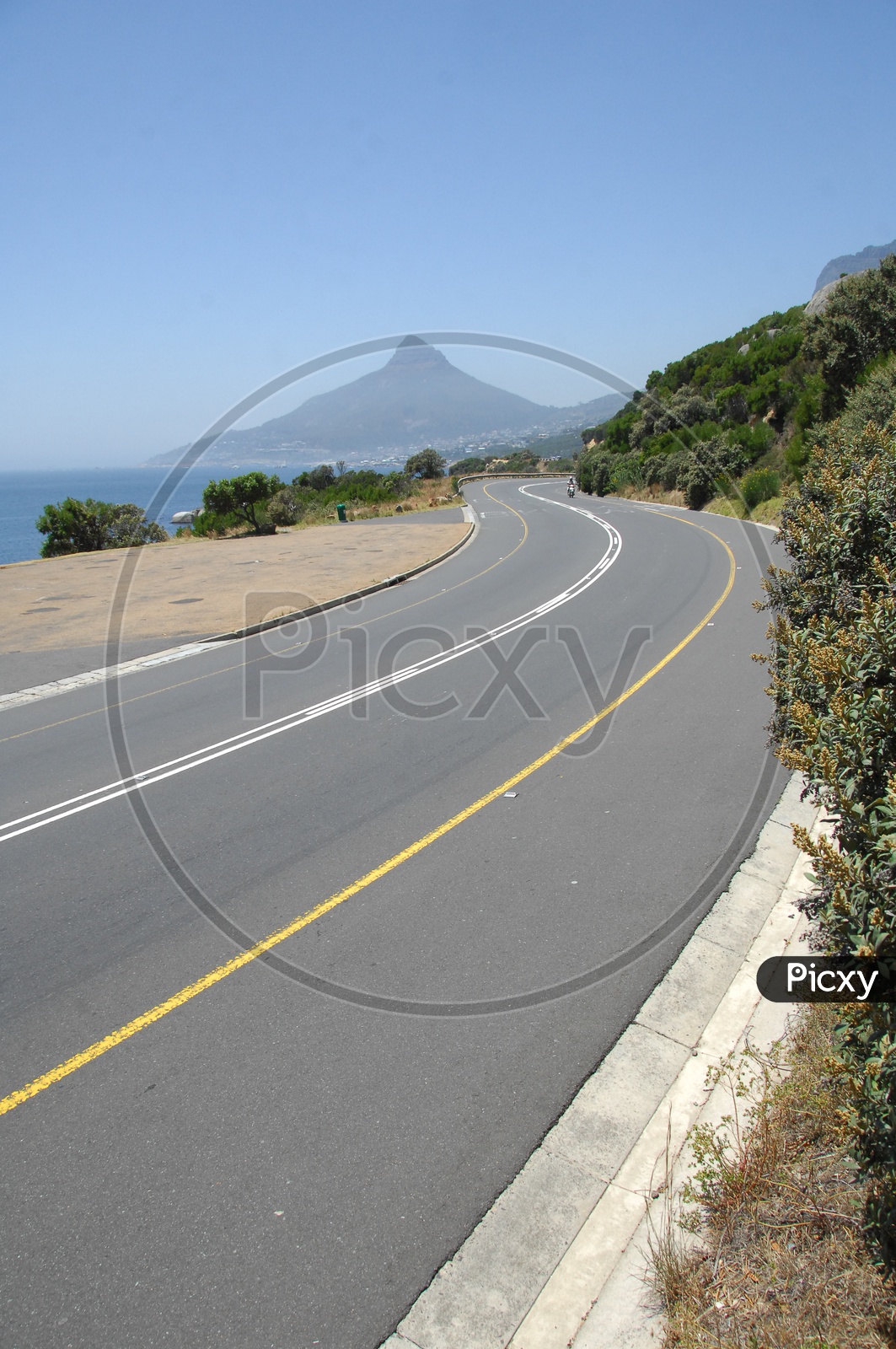 A road curve of the Controlled Access Highway