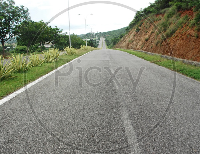 Roadway in Ramoji Film City