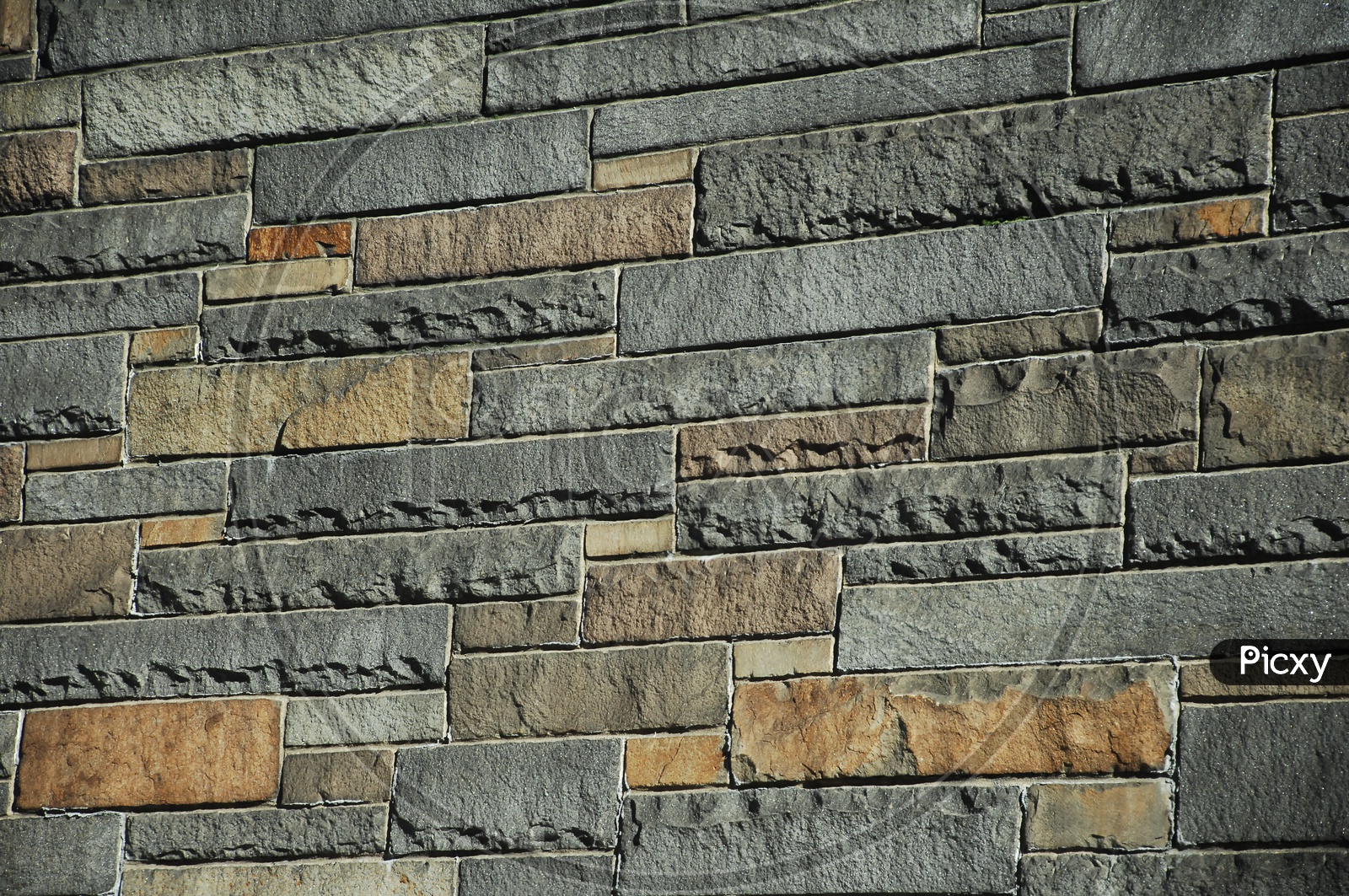 Close up of the rock wall - Texture