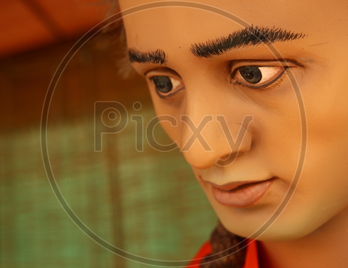 A Male Mannequin's face