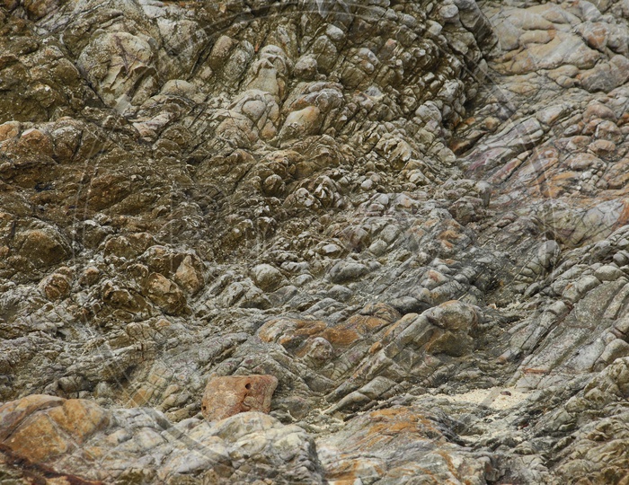 close shot of the rocks
