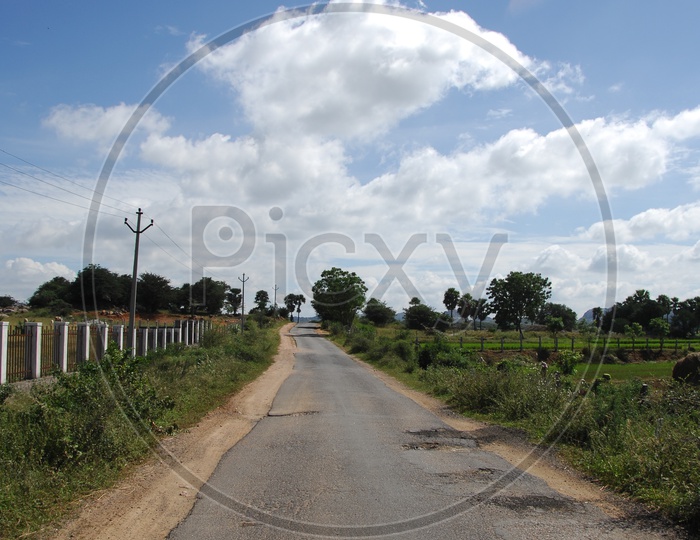 Indian Rural Village Roads