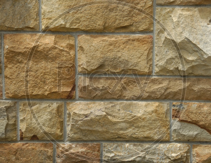 close shot of a wall built with rocks