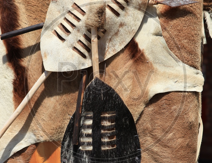 Leather made of burros skin