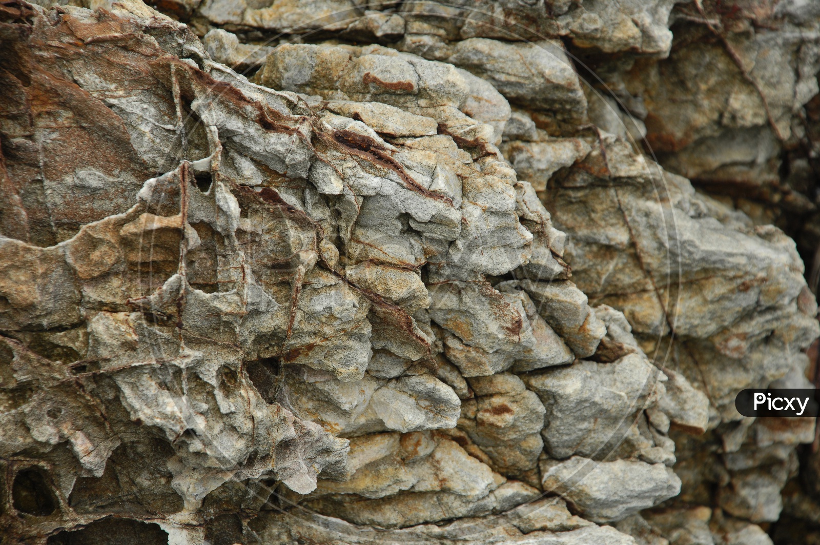 close shot of a rock